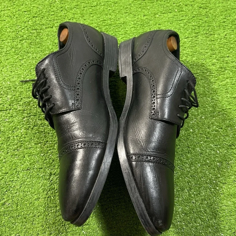 Cole Haan Grand OS Black Leather Dress Shoes 11 M Jefferson Grand Cap Toe Oxford